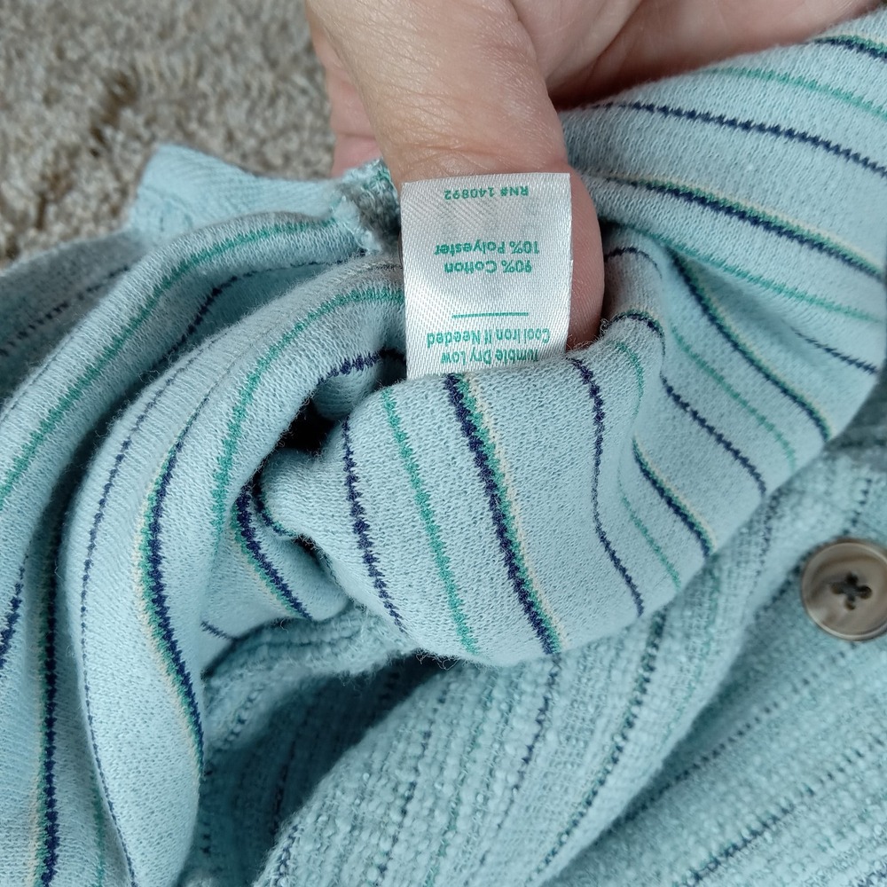 Marine Layer Light Blue Textured Button Down Shirt - Picture 8 of 10